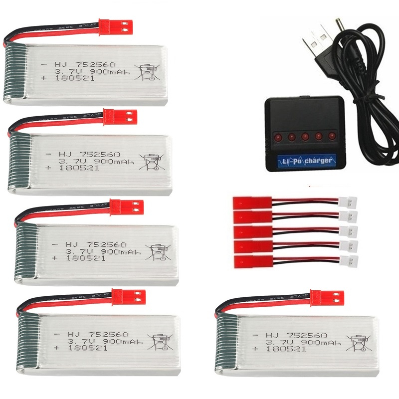 Eachine Drone E58 - Bateria Recarregável JST 3.7V 900mAh +