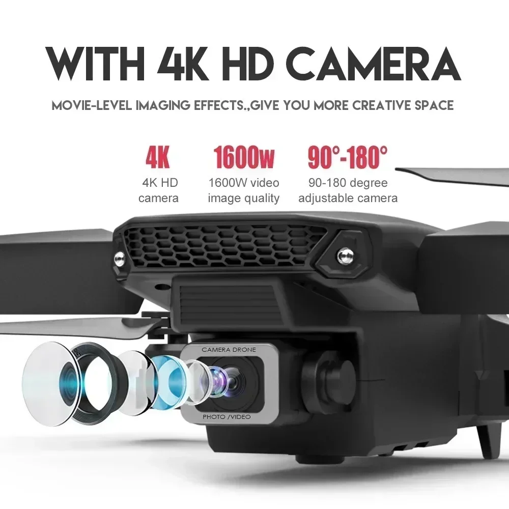 E88 pro wifi fpv drone grande  - Drone Battery Box avaliação e preço