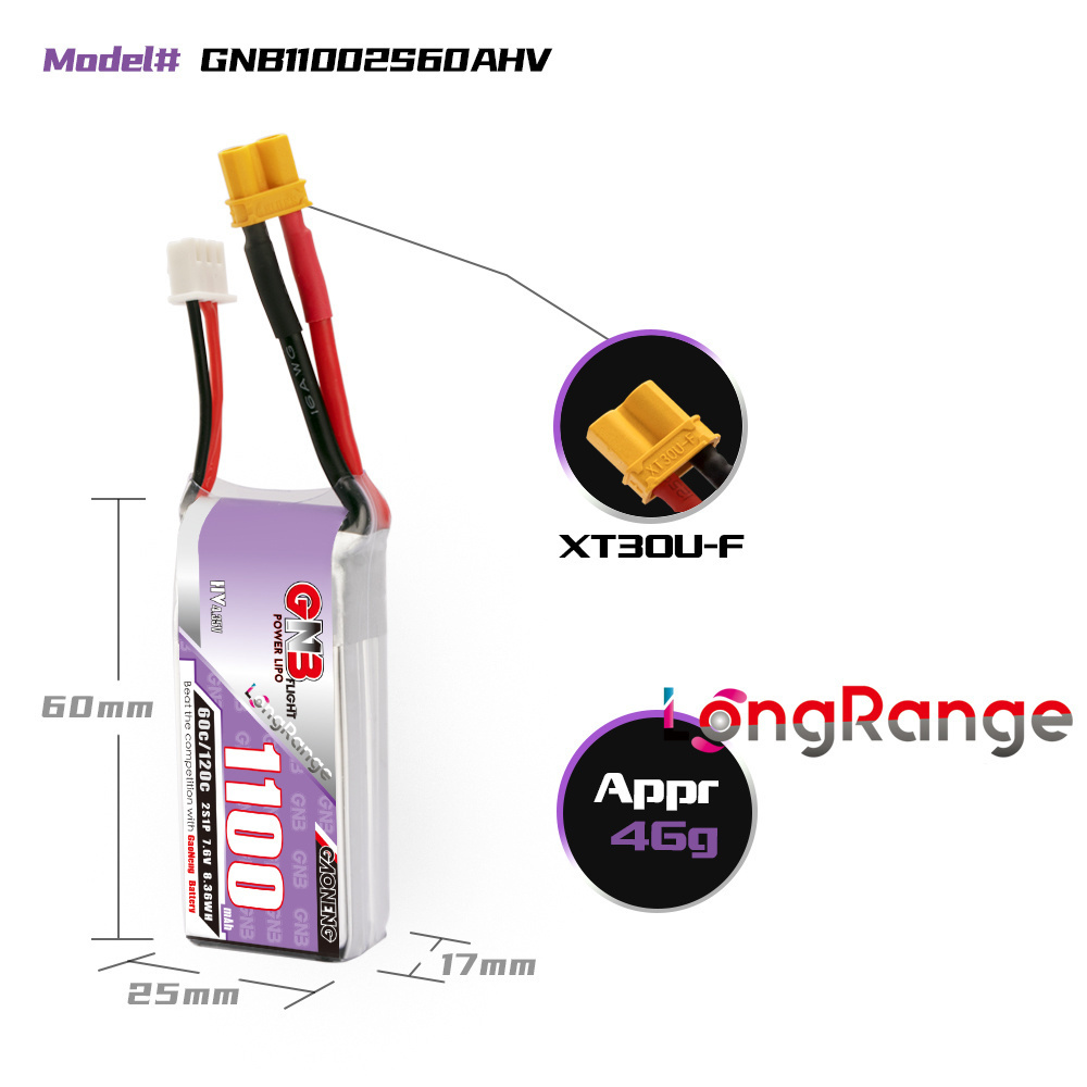 Gbn 1100mah 2S 3S 4S 6S 60c/12 - Drone Battery 3S avaliação e preço