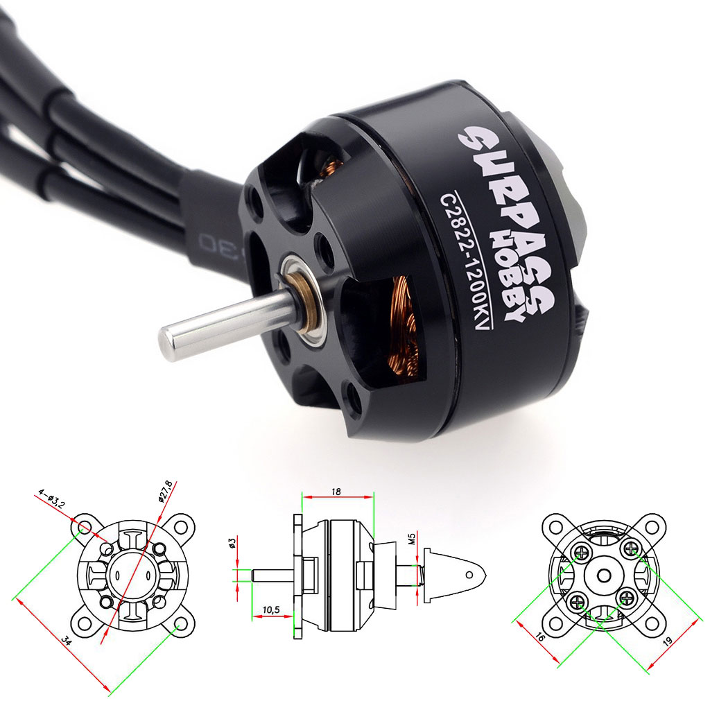 Motor Brushless SURPASS HOBBY  - Drone Battery Plate avaliação e preço